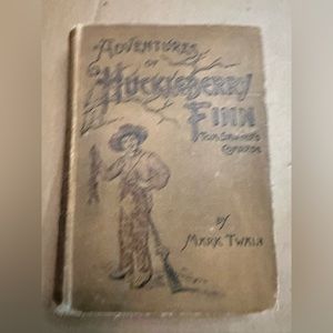 1891 Adventures of Huckleberry Finn Book